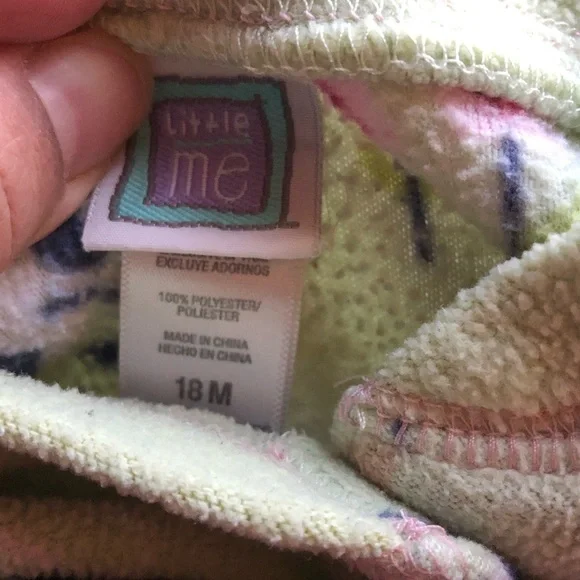 Children’s Place Girls’ Fleece Footie Sleeper Set - Picture 7 of 12